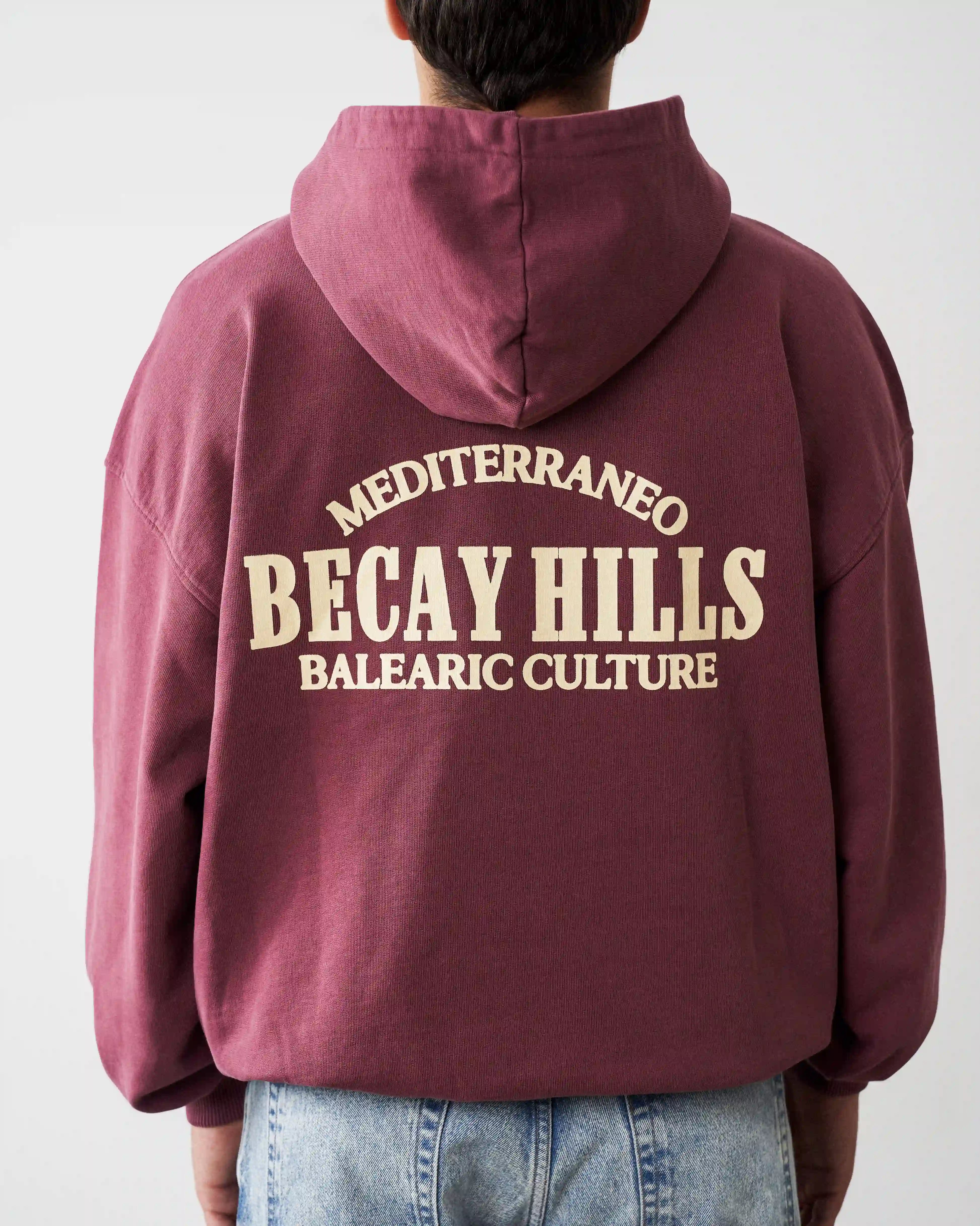 Hills Hoodie Wine - Image 3