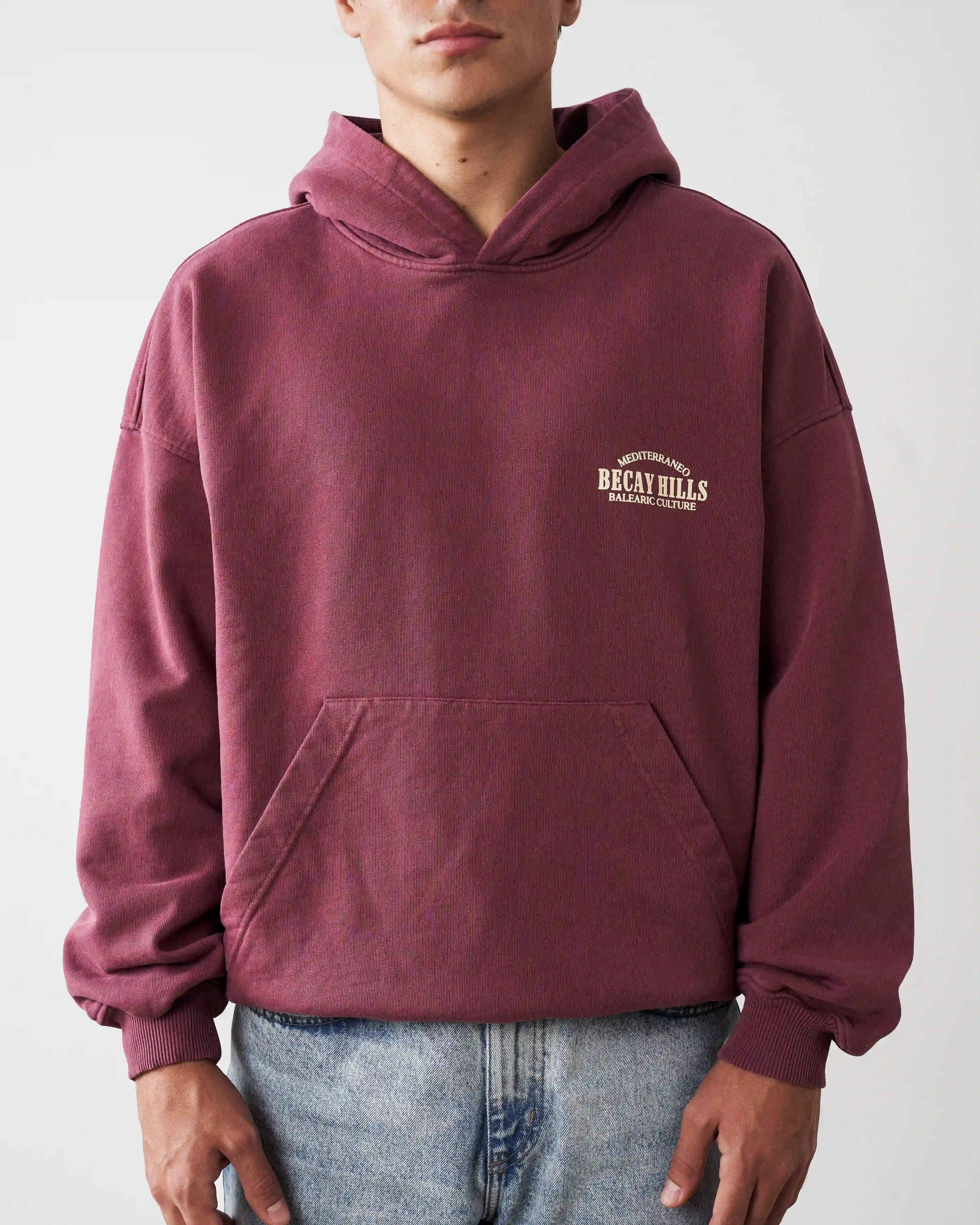 Hills Hoodie Wine - Image 5