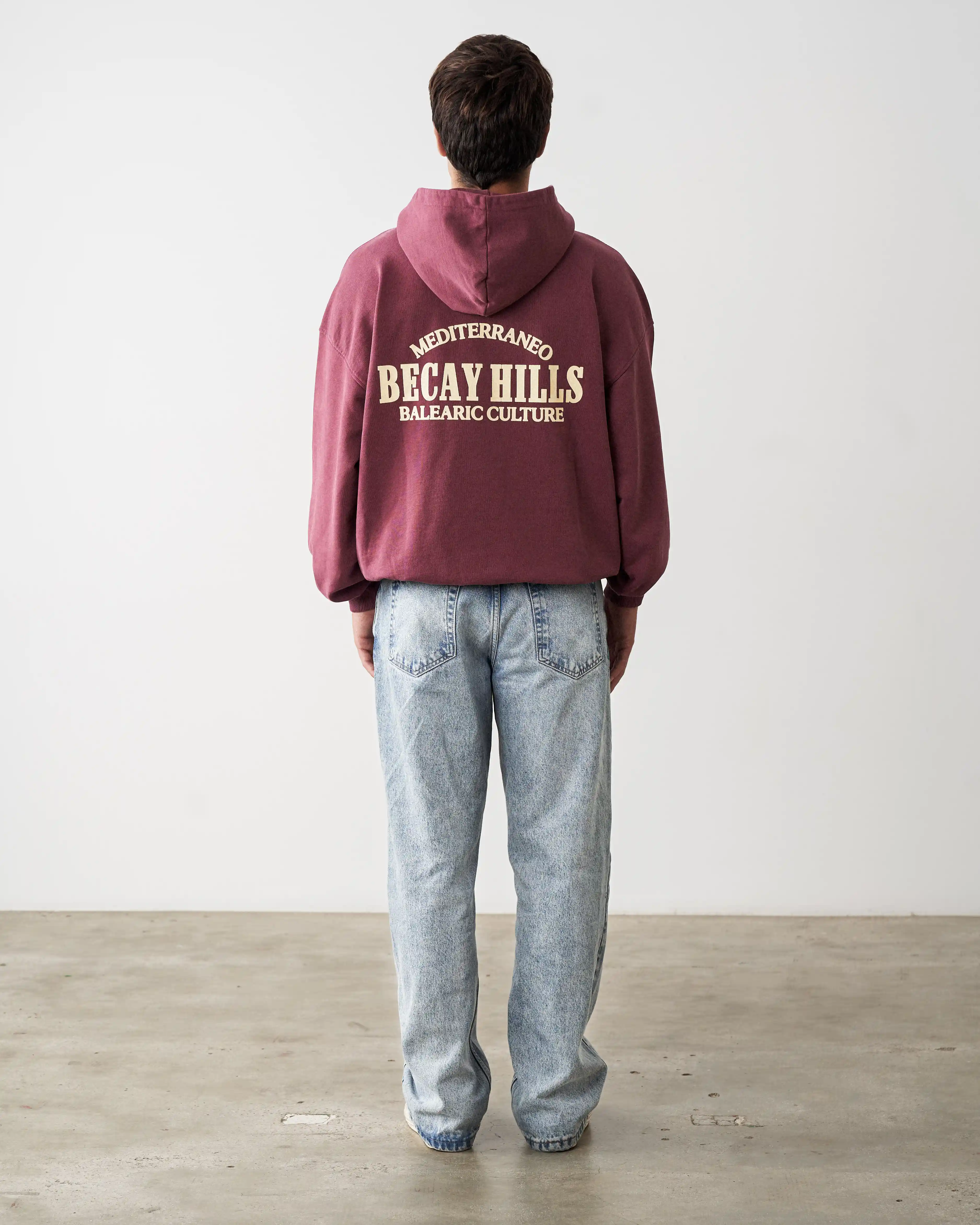 Hills Hoodie Wine - Image 7