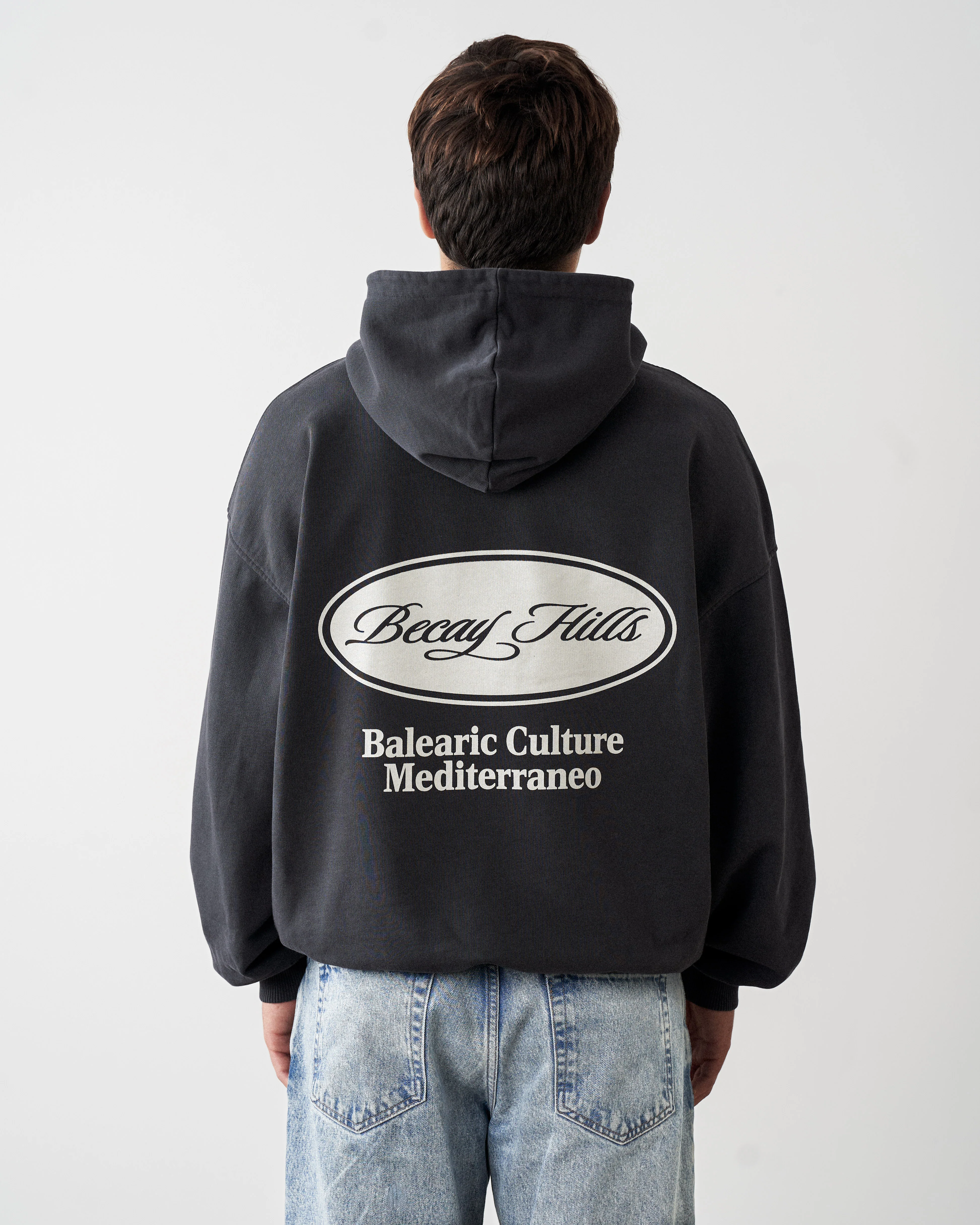 Stamp Hoodie Black - Image 3